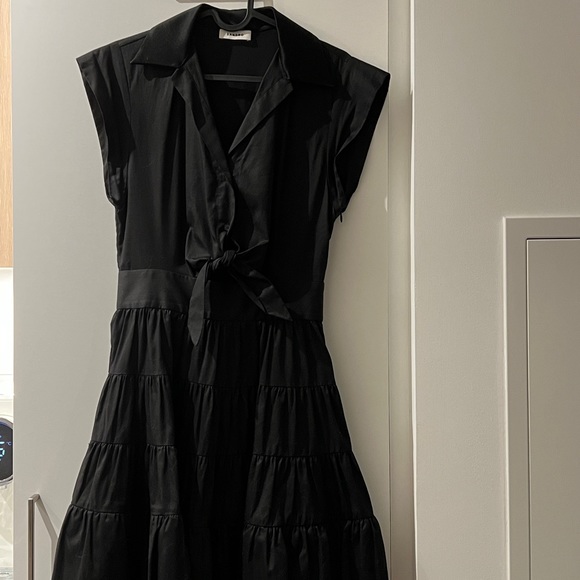 Sandro classic black dress Size 34 - Picture 4 of 9